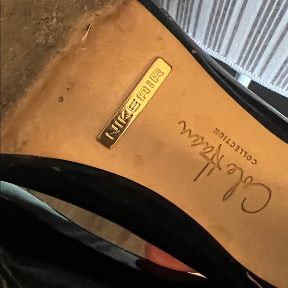 π 1 hour sale. Cole Haan, 7.5, Black Patent Leather Peep Toe Heels - Picture 9 of 11